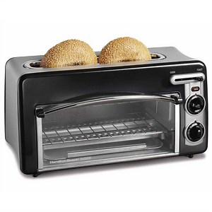 Toastation® Toaster & Oven Black - 22708 | HamiltonBeach.com