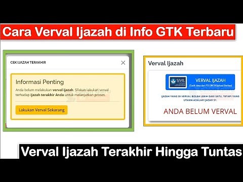 Cara Verval Ijazah Terakhir di Info GTK 2025 dan Konfirmasi Penggunaan Ijazah di Info GTK 2025