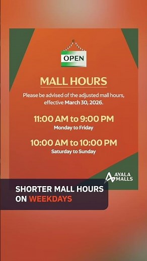 SM, Robinsons, Ayala, Megaworld cut mall hours in response to energy emergency