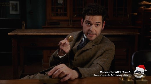 It's a merry Murdoch Christmas! 🎄 Don't miss an all-new Murdoch Mysteries Monday at 8pm ET! #MurdochMysteries | #Christmas | #MysterySeries | Ovation TV