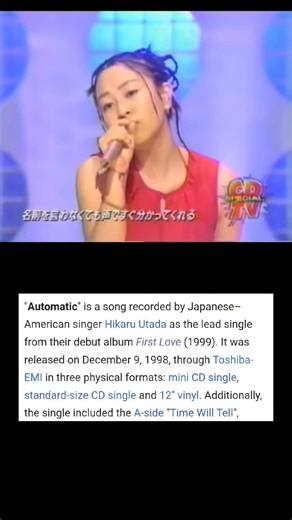 Automatic-Utada Hikaru Old live performance old video