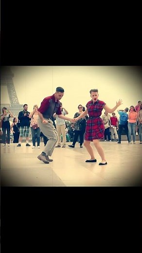 She said "Don't touch me!" 😳 Swing Dancing in Paris #shorts