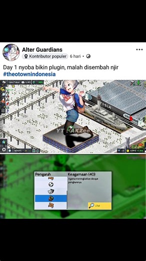 warga TheoTown bikin sekte.... 😂 #theotown #theotownindonesia #meme #shorts