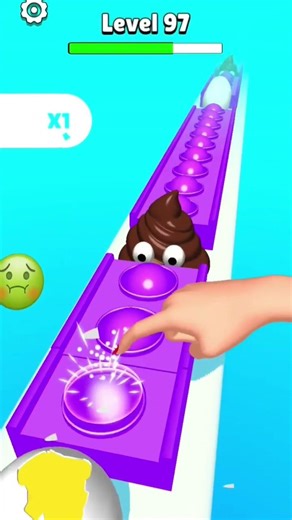 Pop Run 3d 🌀💠- Satisfying Android || mobile games #shorts #games #lynxyt #poprun3d