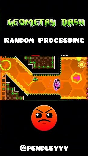 beating Random Processing, harder level #gaming #geometrydash #vecna