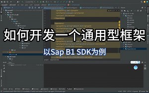 如何开发一个通用型java框架，以SAP B1 Services Layer SDK为例