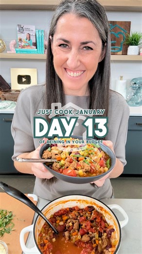 Day 13 of Just Cook January is pasta e fagioli. Humble ingredients, big comfort. Beans, pasta, veggies, and broth come together in one cozy pot that’s hearty enough to be dinner all on its own. It’s simple, filling, and tastes even better the next day. Classic for a reason. https://thestayathomechef.com/pasta-e-fagioli/ | The Stay At Home Chef