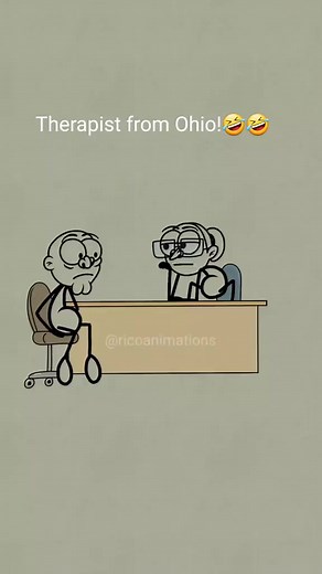 27_Therapist from Ohio!🤣🤣 #comedy #trending #foryou #foryoupage #animations #memes #viral #funnymemes #funnyvideos #fyp | Funny Cartoon