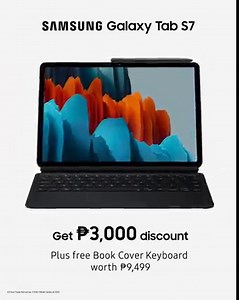 16K views · 195 reactions | Don't miss out on these big savings! Get up to ₱5,000 off on the #GalaxyTabS7 and S7+ and enjoy a free Book Cover Keyboard that you can snap on for a PC-like experience. Hurry, promo runs until April 4, 2021 only! Learn more: spr.ly/GalaxyTabS7-Promo | Samsung | Facebook