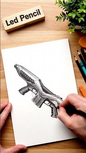 Drawing Halo's Energy Rifle in 8 Seconds! ✍️