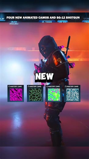 Four NEW Animated Camos And SG-12 Shotgun Now Available In Warzone 😍🔥 #warzone #callofduty #rebirthisland #gaming