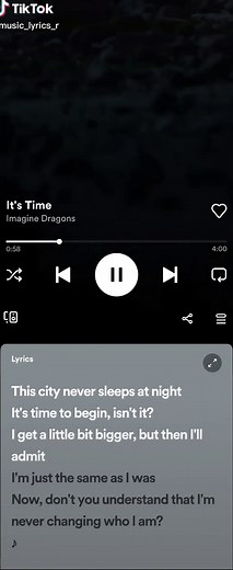 Imagine Dragons - It's Time #lyrics #music #imaginedragons #fyp