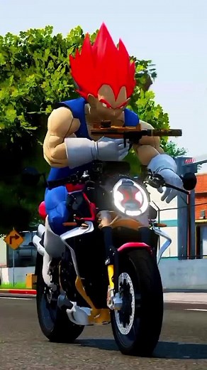 GTA V _ VEGETA SAVING GOKU FROM DINO GANG 😱 🤯 #5wastedgta ##gta23_v1 #shorts #gta5