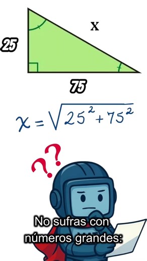 PYTHAGORAS + SIMILARITY: The trick to calculating the hypotenuse in seconds 📐⚡