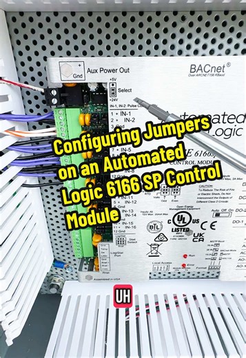 Jumpers Configuration on Automated Logic 6166 SP Module