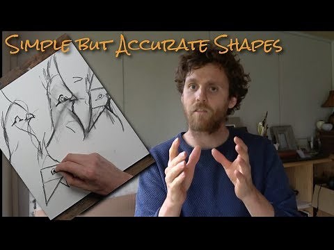 Simple but Accurate Shapes - Drawing & Painting, break down any subject - Part 1