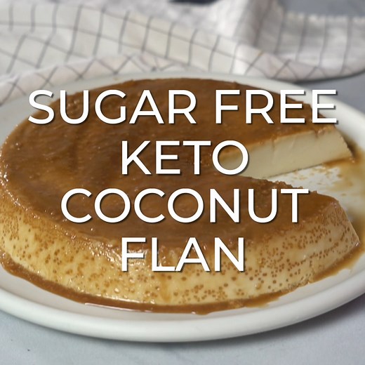 179K views · 1.2K reactions | This Keto Sugar-Free Flan is dairy free, low carb and gluten free! Just 8 ingredients needed to make this fancy looking, tasty, perfect keto dessert! I don't use Swerve anymore and have updated this recipe with the low carb sweetener I use now. | SugarFreeMom.com | Facebook