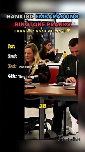 Ranking Embarrassing Ringtone Pranks📞 #shorts