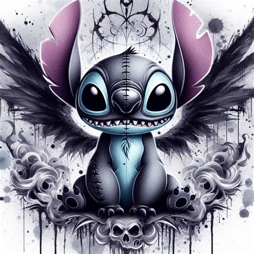 5 PNG Gothic Stitch PNG Dark Stitch Design Splash and Watercolor Transparent PNG Sublimation 300dpi High Resolution Gothic Design Stitch - Etsy