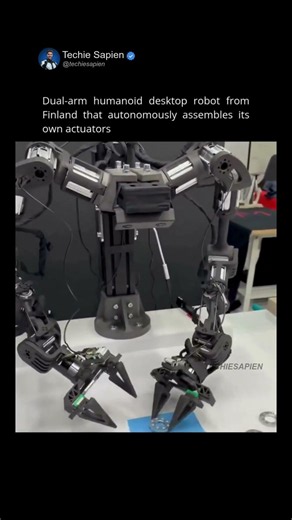 Dual Arm Humanoid Robot Autonomously Builds Its Own Actuator 🤖⚙️ Future of AI Manufacturing