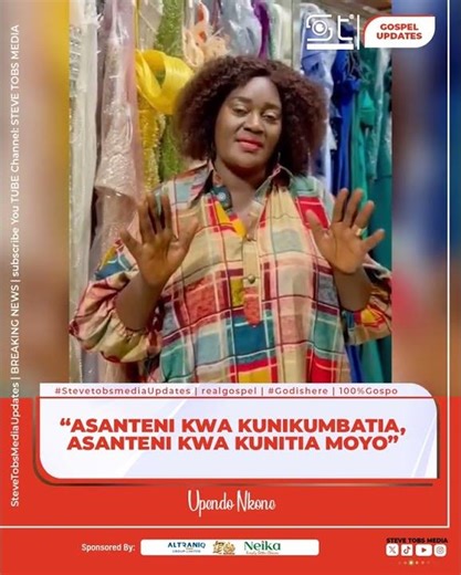 MUNGU AWABARIKI SANA PALE MLIPOTOA NI MANENO YA UPENDO NKO KWENU MLIOGUSWA NA HITAJI LAKE.