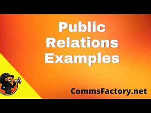 Public Relations Examples
