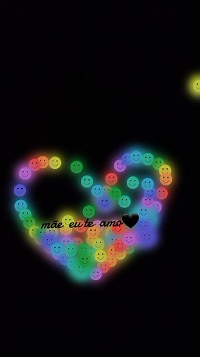 Colorful Smiley Faces Heart Animation Video