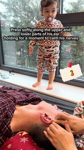 P2: A simple ear massage can help him relax. Let me show you, step by step. #zoziheadspa