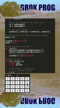 Memory Card Game Using Tkinter (Python)