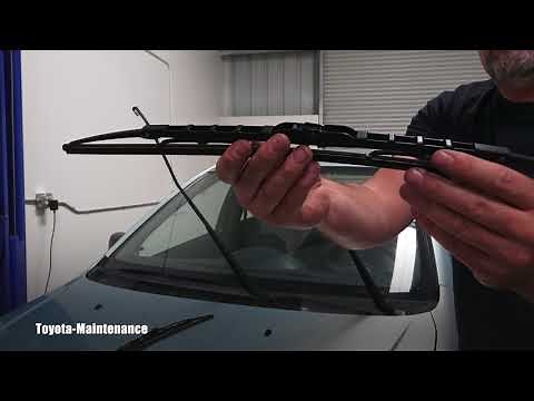 How to change windshield wipers on Toyota