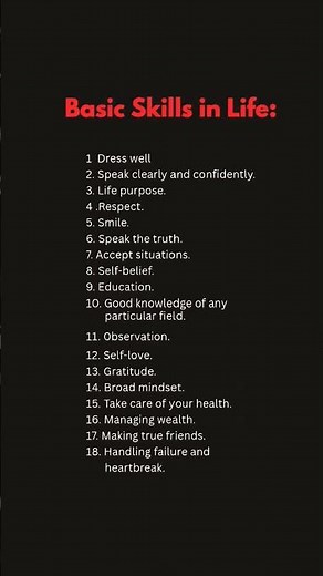 Must-Have Basic Skills for a Successful Life #motivation