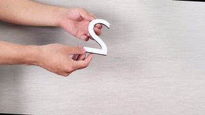 8 Inch Self Adhesive House Numbers, Black Acrylic House Address Letters and Numbers for Outside, Ideal for Garden, Mailboxes, Rooms, Apartments, Offices, and Hotels (P)