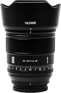 VILTROX 27mm F1.2 Pro Level XF Fuji Autofocus Lens f/1.2 Large Aperture APS-C Lens Compatible with Fuji X-Mount Mirrorless Cameras XH2S XH2 XT5 XT4 XT3 XS20 XT30 II XT200