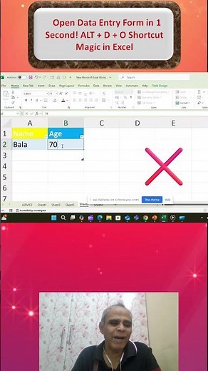 Open Data Entry Form in 1 Second! ALT + D + O Shortcut Magic in Excel