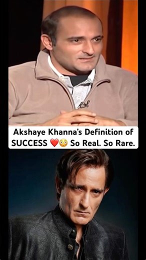 Akshaye Khanna’s Definition of SUCCESS Will Change You❤️😳So Real. So Rare#shorts #akshaykhanna #yt