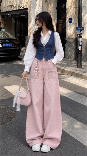 ✨ Soft girl vibes with a chic twist! #outfitideas #outfit #fashion #outfitgoals #dailylook #girly