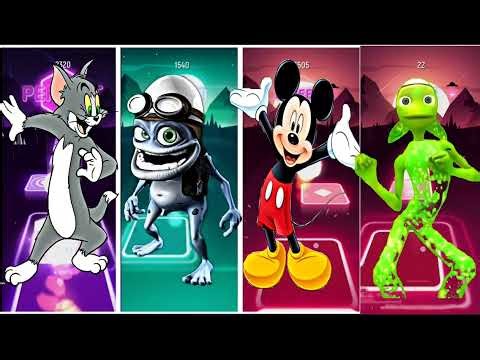 Tom and Jerry vs Crazy Frog vs Mickey Mouse vs Green Alien Tiles Hop EDM Rush