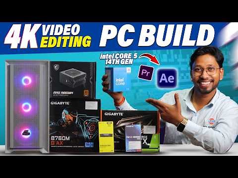 4K Video🎬Editing & Streaming PC Build Under Budget in 2025🔥Best Budget Editing PC Setup🔥Streaming PC