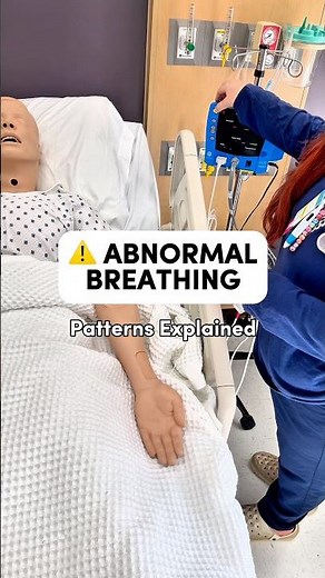 NCLEX Review: Abnormal Breathing Patterns 🫁⚠️ #nclexreview #breathingpatterns #nurse