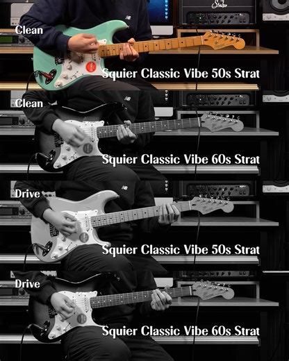 Squier Classic Vibe 50s / Squier Classic Vibe 60s Comparison Demo • You can see the full version of this demo at our Youtube channel: Music Force Official • You'll see more various Squier Guitars at our website: www.musicforce.co.kr • @fender_squier_official #squier #classicvibe #maple #IndianLaurel #higerground #rhcp #musicforce #뮤직포스 #스콰이어 #클래식바이브 #기타비교 | Music Force Global Networks - 뮤직포스