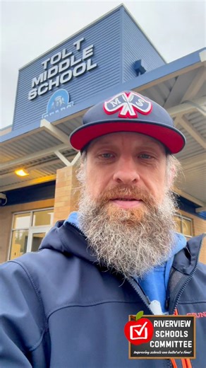 Morgan Henley is supporting Proposition 3, the Capital Improvement Bond, even though he does not have kids in Riverview Schools. (In the video, Morgan uses the word “levy,” but he is referring to Proposition 3, the Capital Improvement Bond.) While curriculum and the way students learn have changed, most of the Tolt Middle School campus is still the same as it was when Morgan went there in 1993. It needs major safety upgrades and modern spaces to give students the education they deserve. Proposit