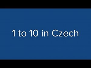Count from 1 to 10 in Czech