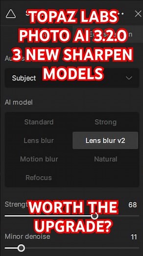 TOPAZ LABS PHOTO AI 3.2.0! 3 NEW SHARPEN MODELS - WORTH THE UPGRADE?