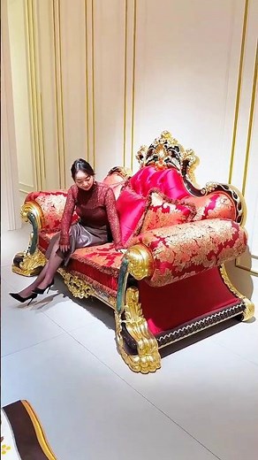 Luxury Royal Sofa Set Showcase | Premium Wooden Furniture Design 🛋✨