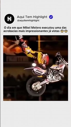 O dia em que Mikel Melero executou uma das acrobacias mais impressionantes já vistas 🤯🤯