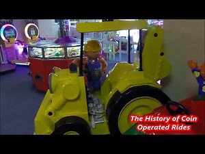 2000s Coin Operated Digger Kiddie Ride - Bob the Builder Scoop