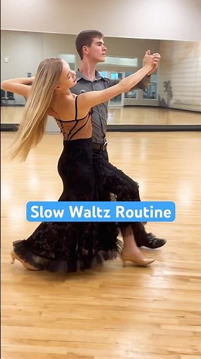 Slow Waltz Routine 🩵 #dance#ballroomdance#ballroom#art#waltz