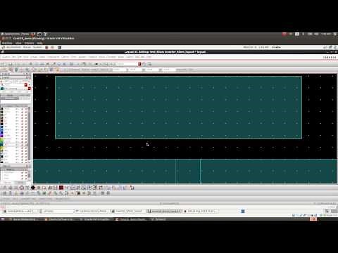 IC616 Virtuoso Layout demo Part 2 -- Layout of Inverter, DRC, LVS, and PEX