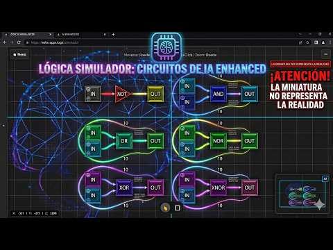 Simulador de circuitos lógicos, By Luis Monzant