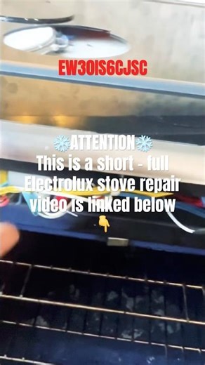 Electrolux EW30IS6CJSC Broken Glass Cooktop (Winnipeg Appliance Fix Lab)